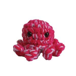 Handmade Crochet Pink and Purple Small Soft Plush Mini Amigurumi Stuffed Octopus